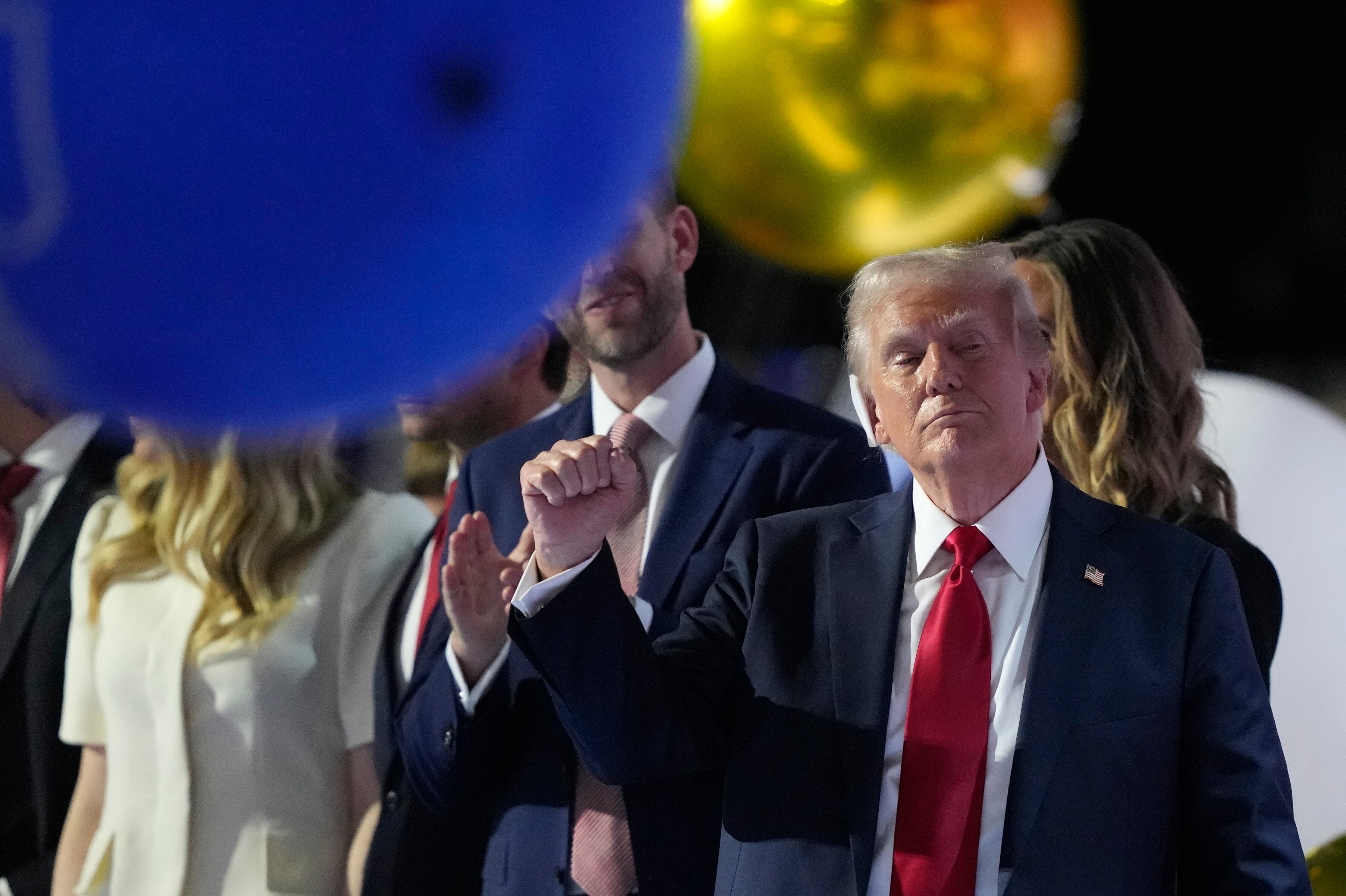 Donald Trump dio su discurso en la Convención Republicana.