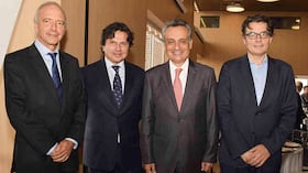 Carlos Pizano, Rodrigo Pacheco, Henry Gallardo y Alejandro Gaviria.