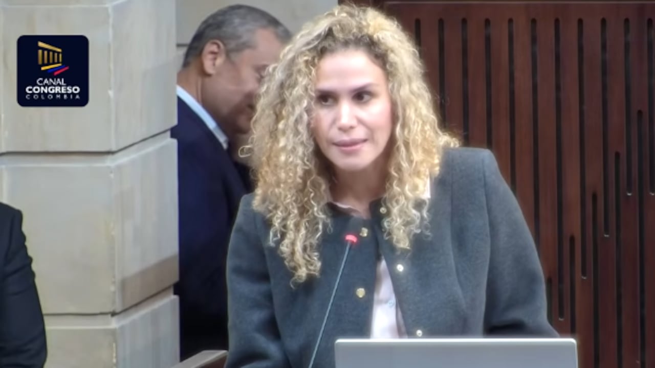 Natalia Eugenia López, ministra de Trabajo, en debate al presupuesto 2027 en el Congreso de la República