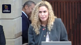 Natalia Eugenia López, ministra de Trabajo, en debate al presupuesto 2027 en el Congreso de la República