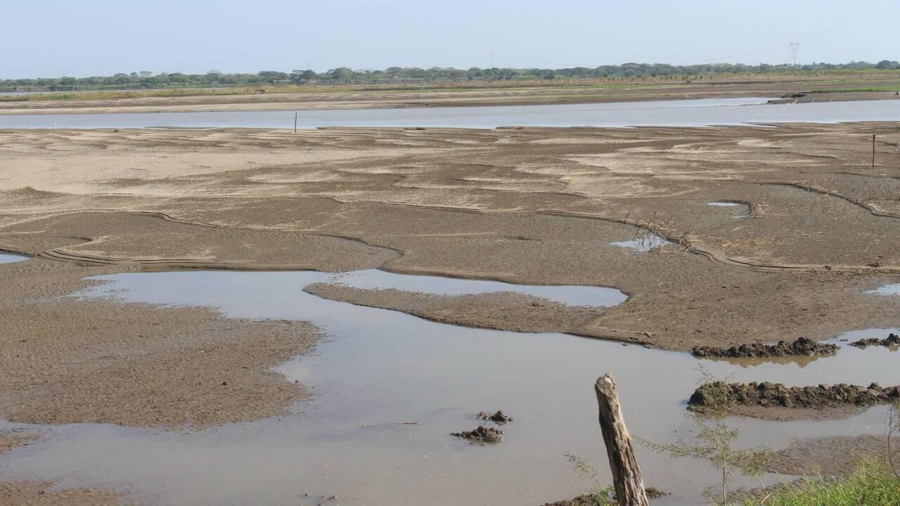 Río Magdalena amanecen seco en Atlántico