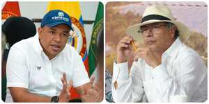 El alcalde Sincelejo, Yahir Acuña, y el presidente Gustavo Petro.