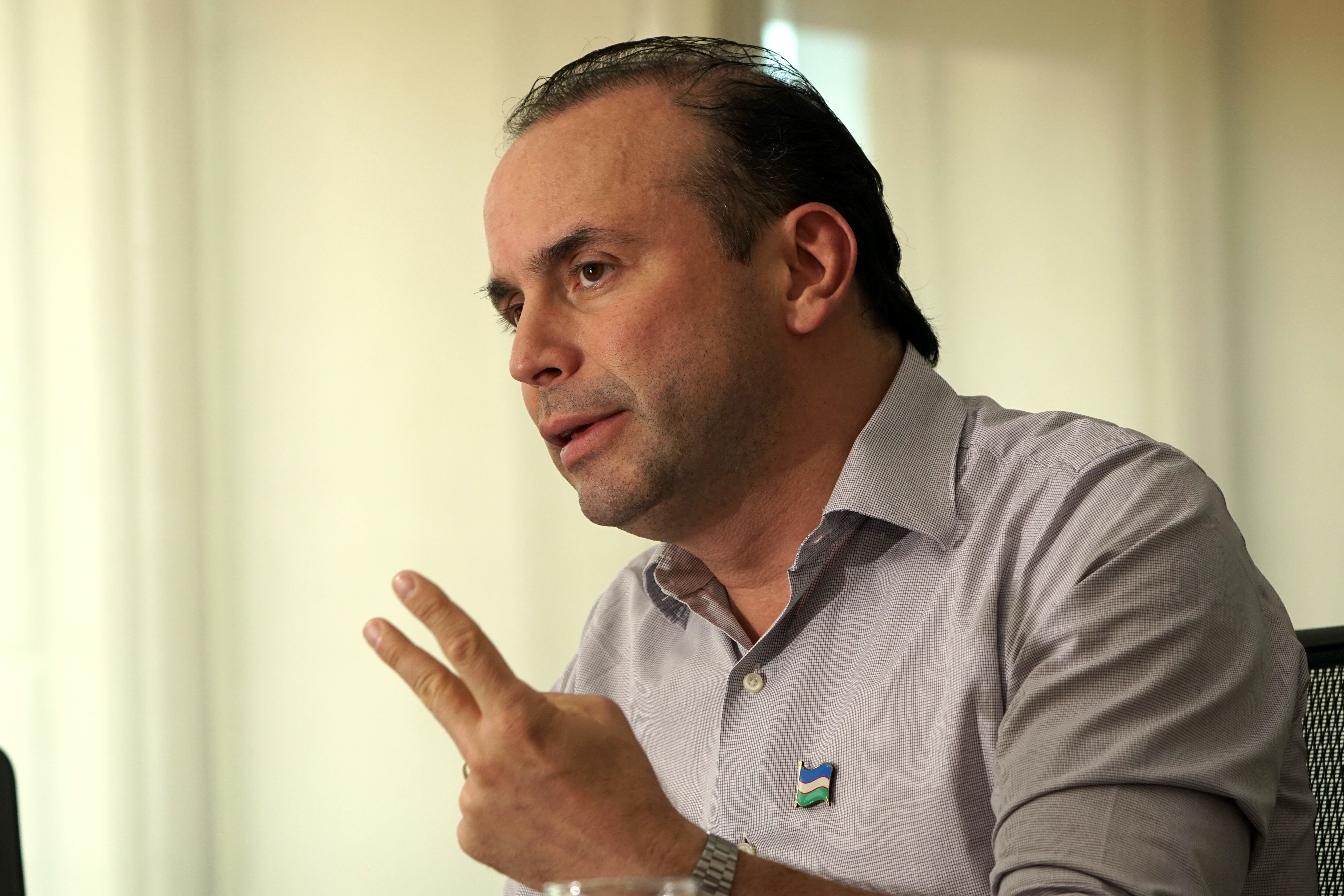 Alcalde de Santiago de Cali, Alejandro Eder. Fecha 11 de diciembre de 2024. Foto Jorge Orozco / El País.