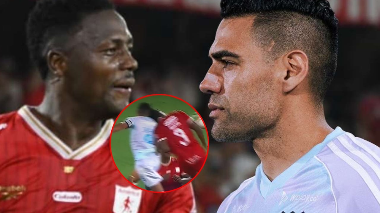 Dany Rosero y Radamel Falcao García.