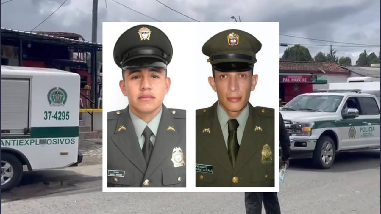 Estos policías asesinados estaban desayunando cuando fueron atacados a bala.