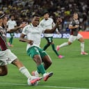 Jhon Arias fue blanco de críticas en el partido entre Fluminense y Palmeiras.