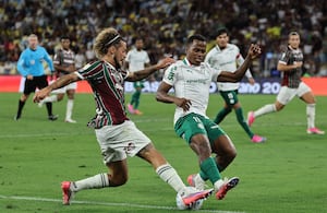Jhon Arias fue blanco de críticas en el partido entre Fluminense y Palmeiras.