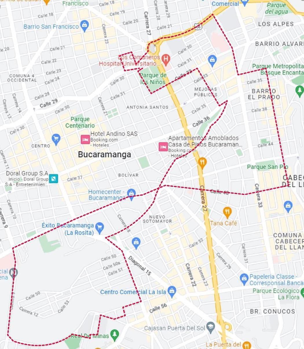 Esta es la ruta del Ciclopaseo.