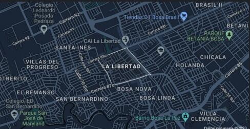 Mapa de Bosa, La Libertad