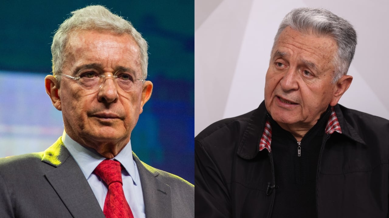 De izquierda a derecha: Álvaro Uribe y Lucho Garzón.