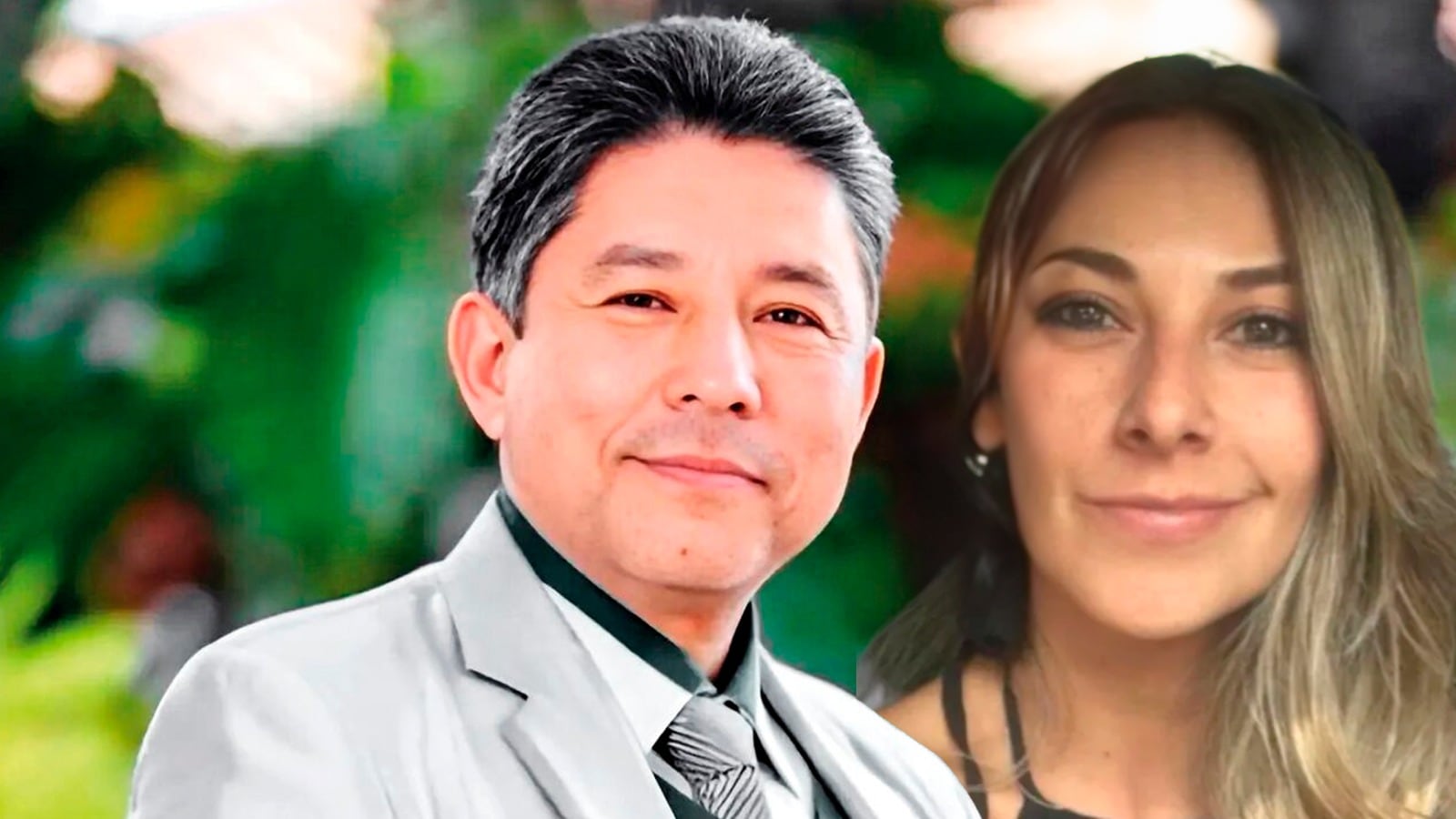 El profesor Neill Felipe Cubides (asesinado) y Diana Ospina, quien sobrevivió a un paseo millonario en Bogotá