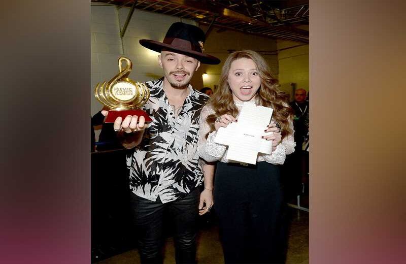 El dúo mexicano Jessy & Joy ganaron el premio Grupo o Duo Pop Rock del Año. Gustavo Caballero / GETTY IMAGES NORTH AMERICA / AFP