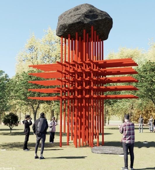 Umbral, homenaje a los médicos.