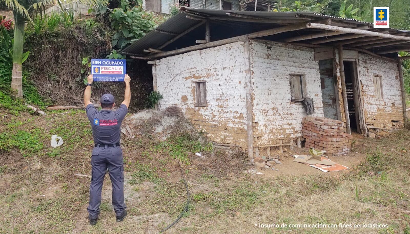 Uno de los inmuebles ocupados por la Fiscalía en Valle del Cauca.