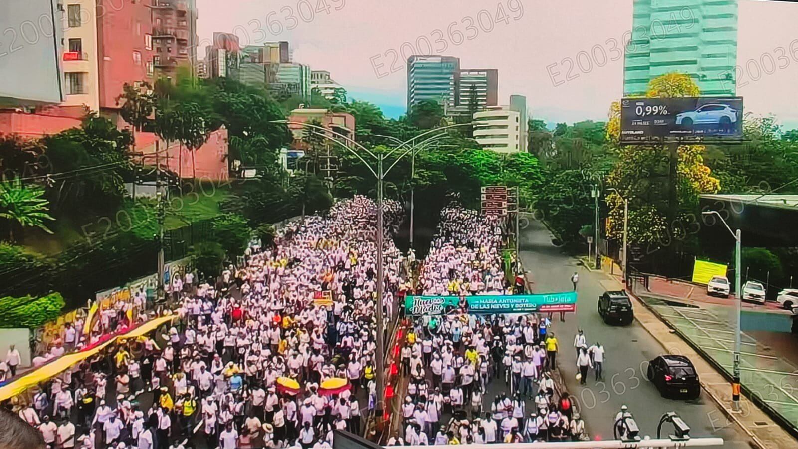 Marchas contra el gobierno Petro en Medellín