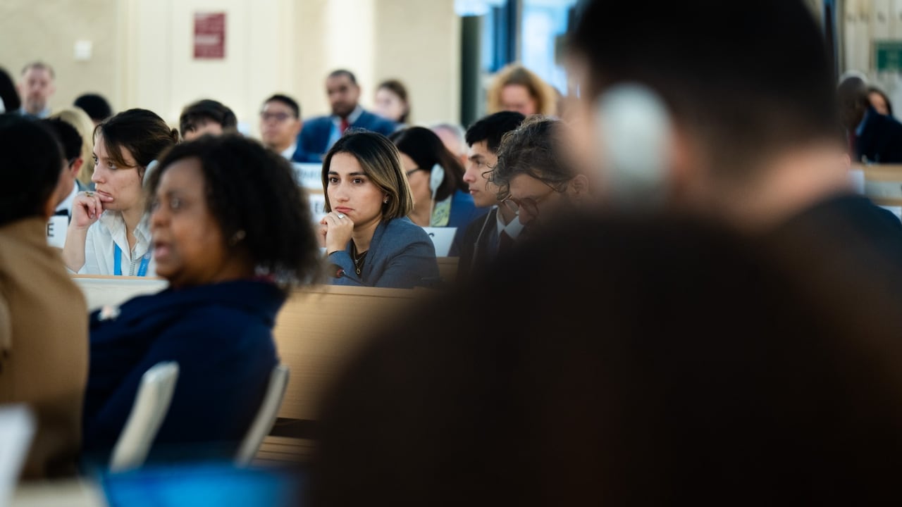 Laura Sarabia, ministra de Relaciones Exteriores, en Ginebra.