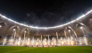 Vista general del King Fahd International Stadium, en Riad, Arabia Saudita.