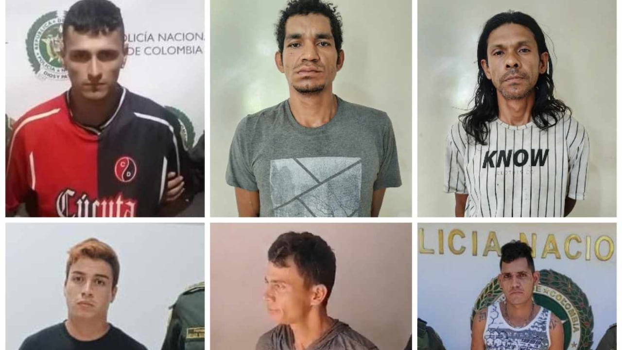 Estos son los delincuentes capturados.