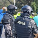 El delincuente ecuatoriano fue entregado a las autoridades del vecino país. Foto: Migración Colombia.