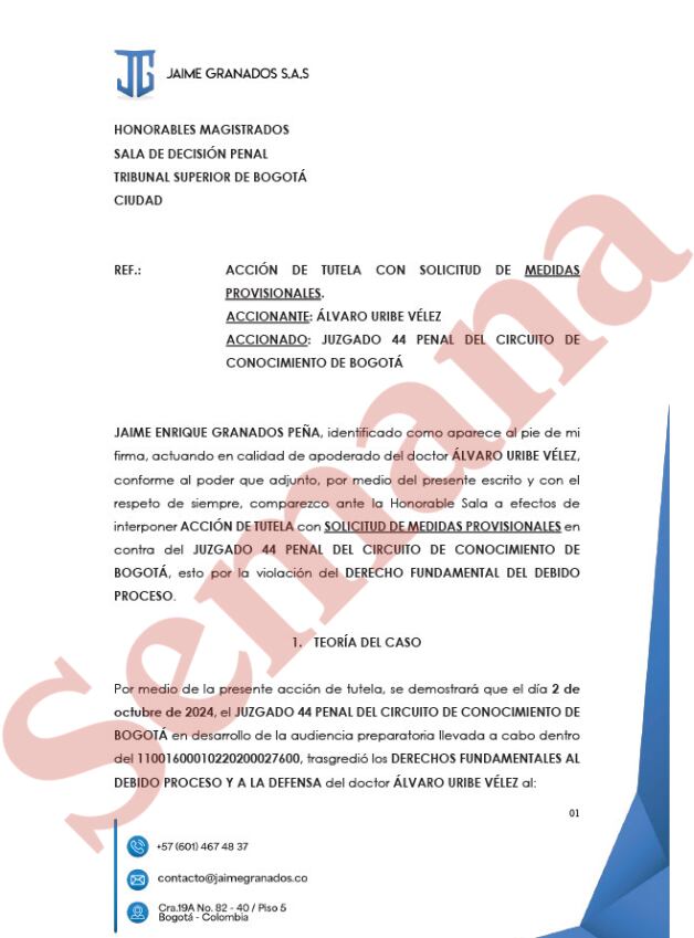Acción de tutela, Álvaro Uribe