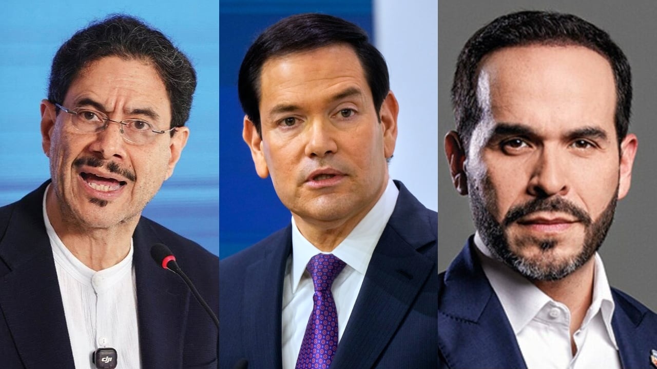 Iván Cepeda, Marco Rubio y Abelardo De La Espriella.