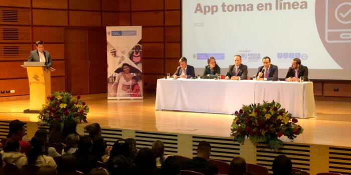 Con la asistencia de delegados de la ACNUR, la Procuraduría General de la Nación y la Unidad para las Víctimas se presentó esta herramienta digital.