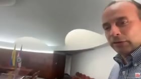 Alejandro Eder, alcalde Cali, en el despacho que tendrá en la ciudad el presidente electo, Abelardo De La Espriella