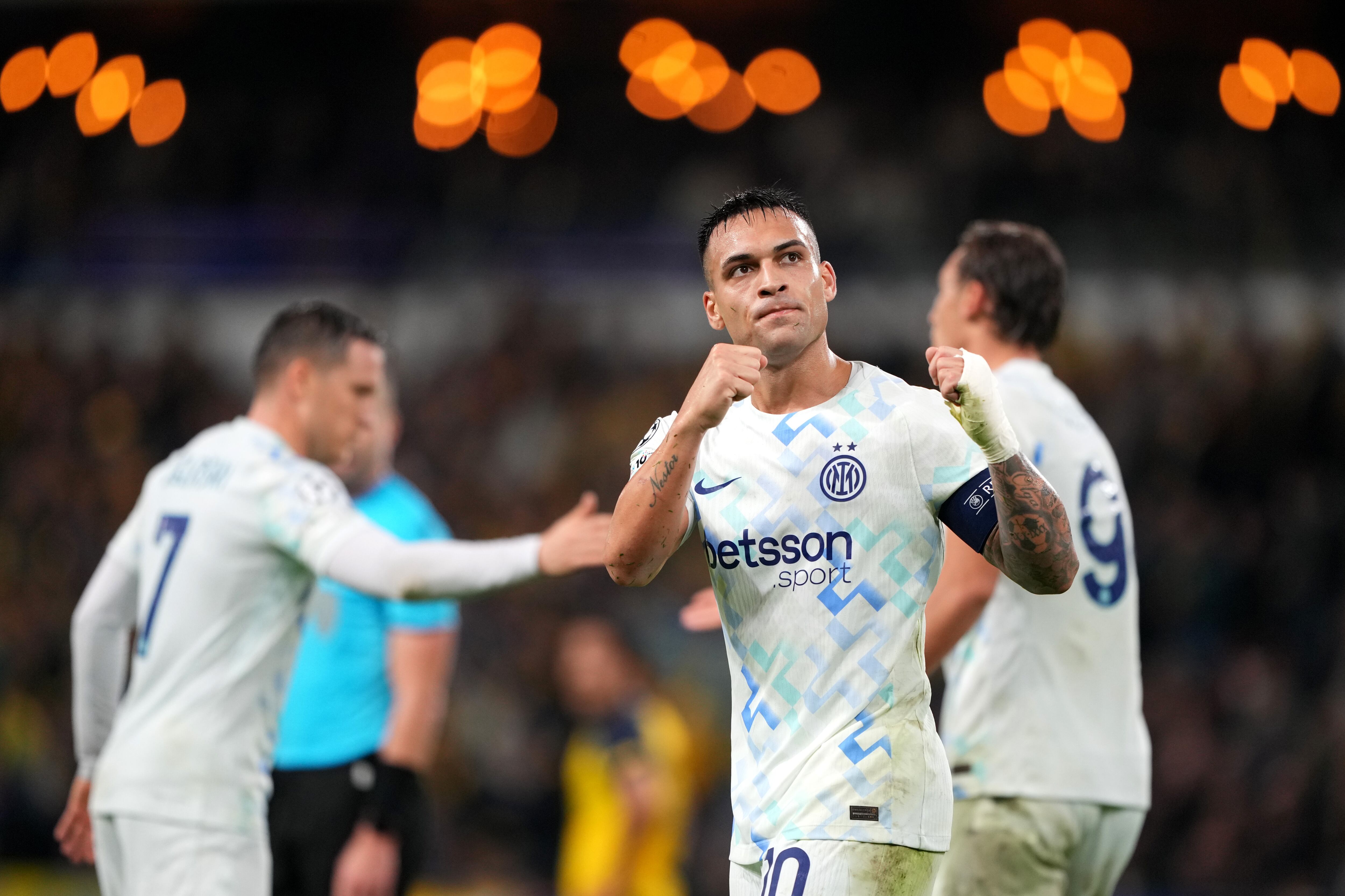 Lautaro Martínez aportó en la victoria de Inter, durante la fecha 3 de Champions League