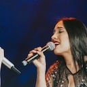 Pipe Bueno y Luisa Fernanda W cantaron juntos en el Movistar Arena.