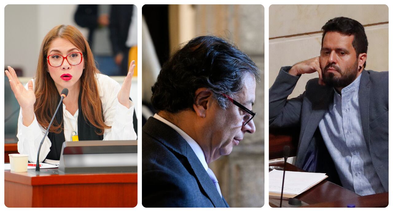 Catherine Juvinao, Gustavo Petro y Alfredo Mondragón