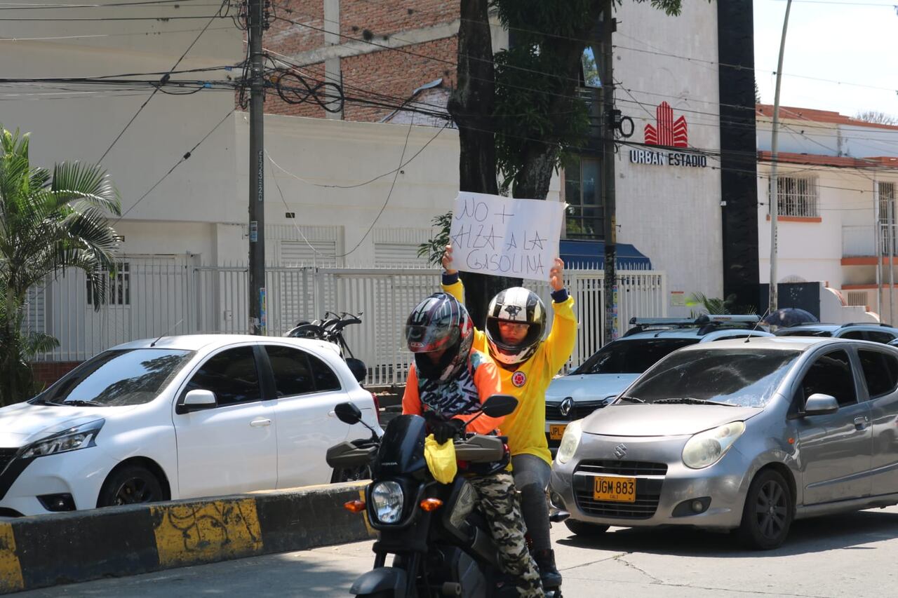 Así avanza la movilización en Cali.