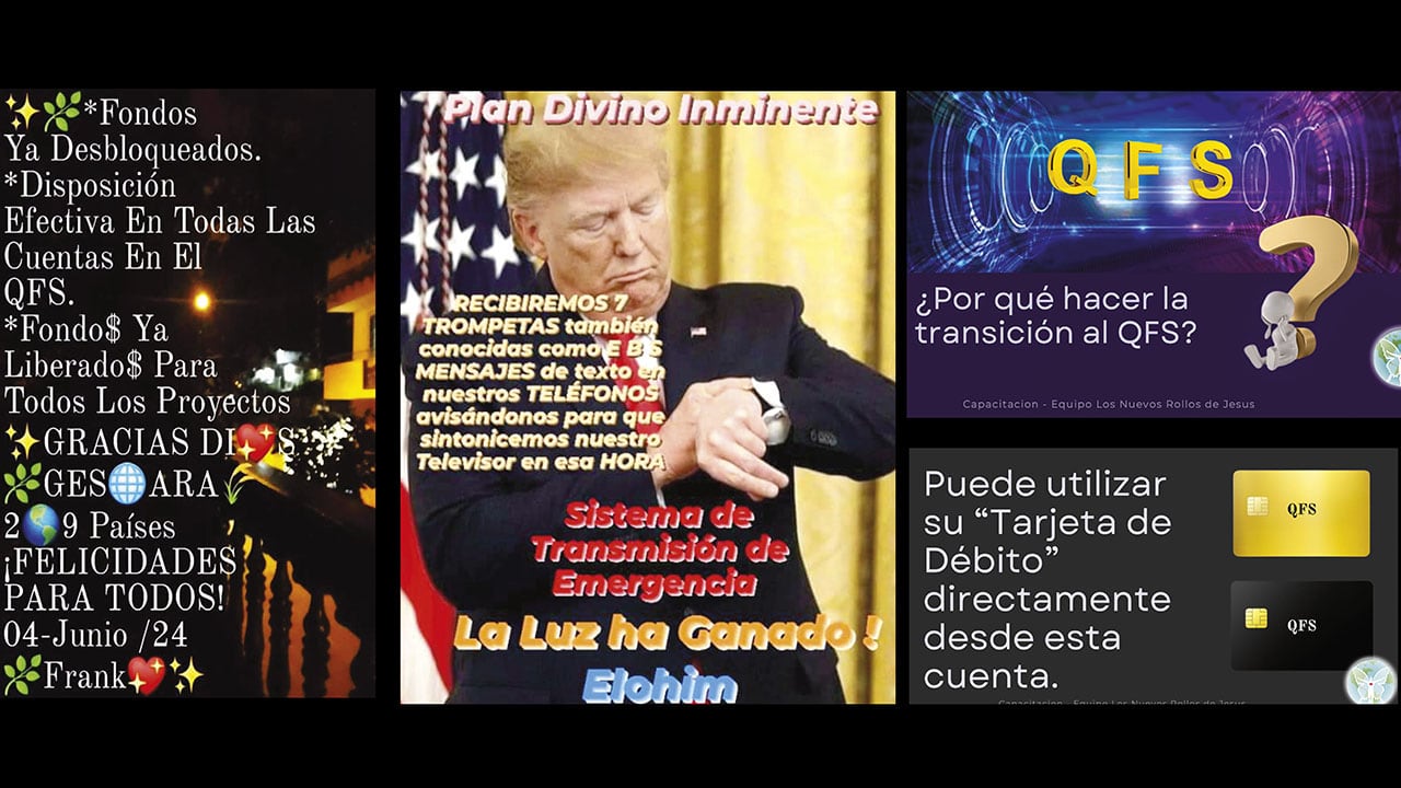 Estos son los mensajes que reciben quienes entregan la plata.