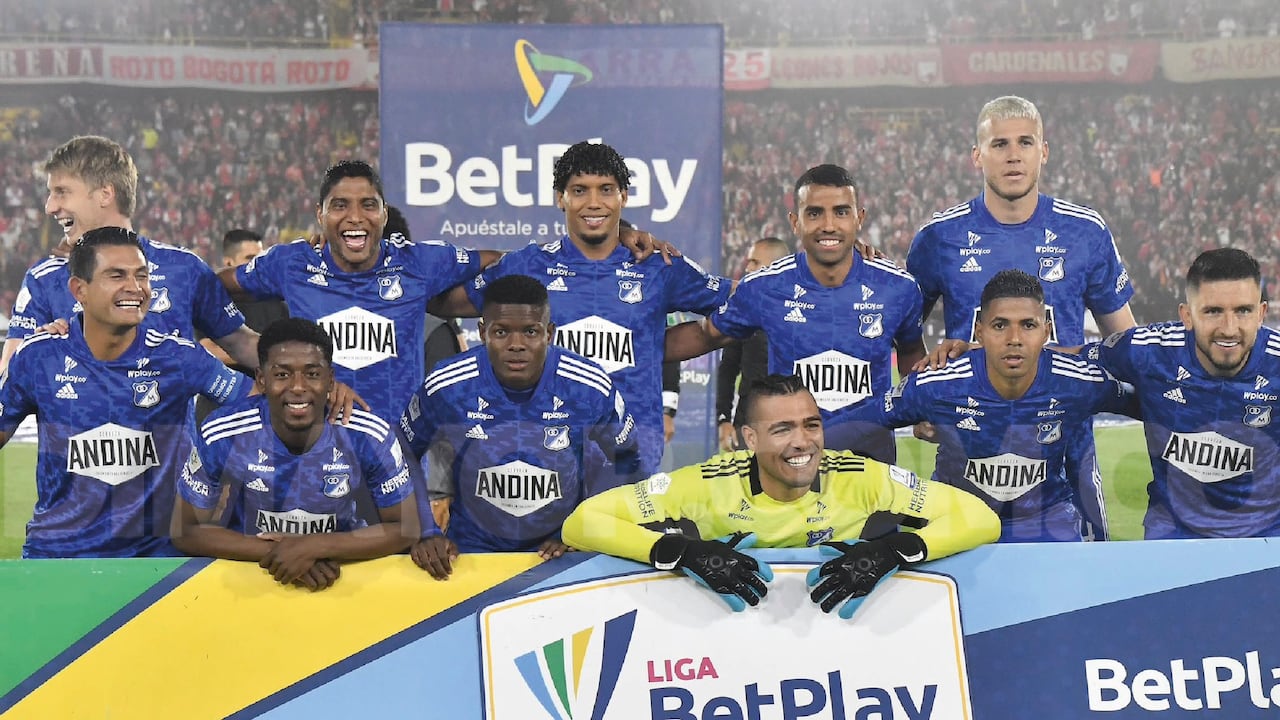 Millonarios perdió el clásico con Santa Fe y llegó a cuatro partidos sin ganar. Foto: Dimayor.