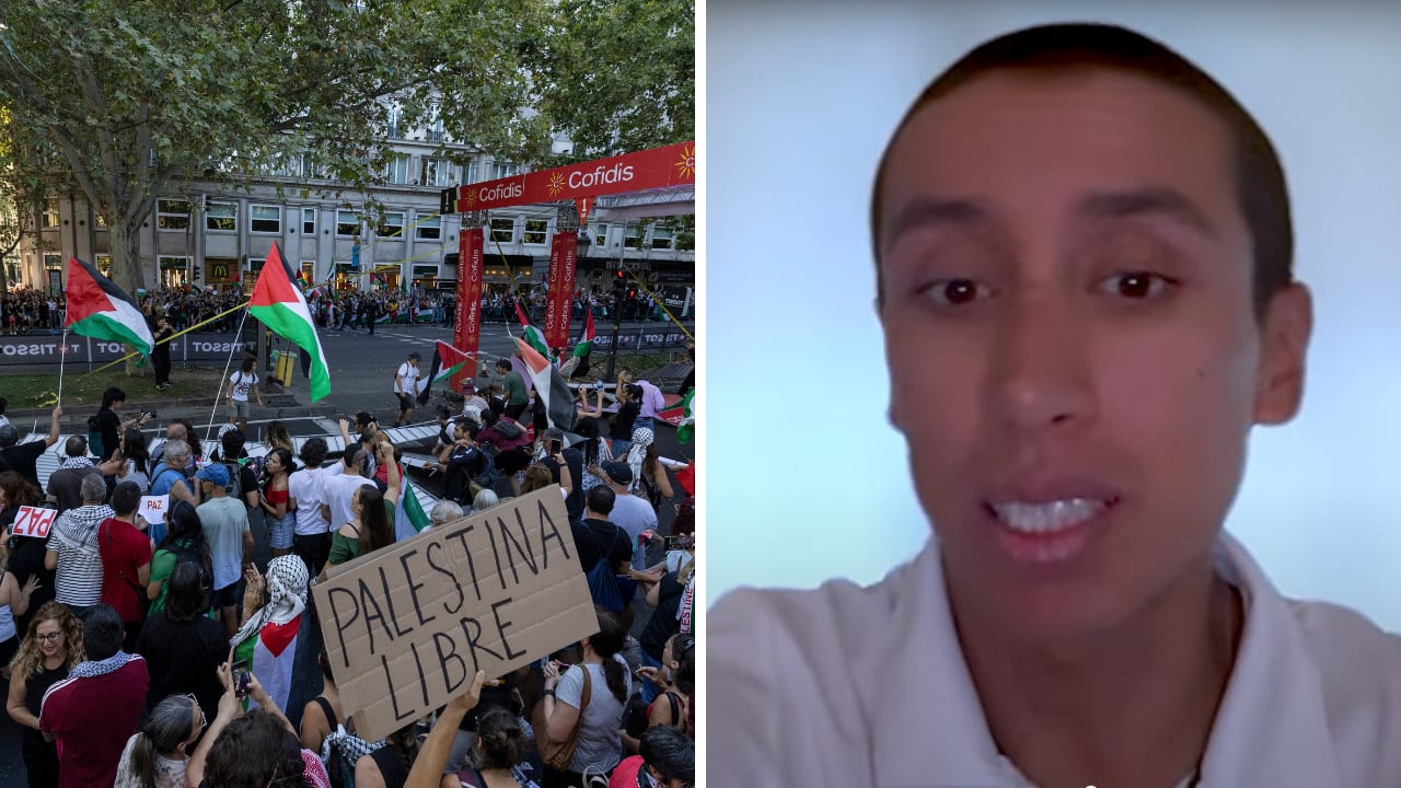 Egan Bernal y el detalle que no se vio de las protestas pro Palestina en La Vuelta a España 2025.