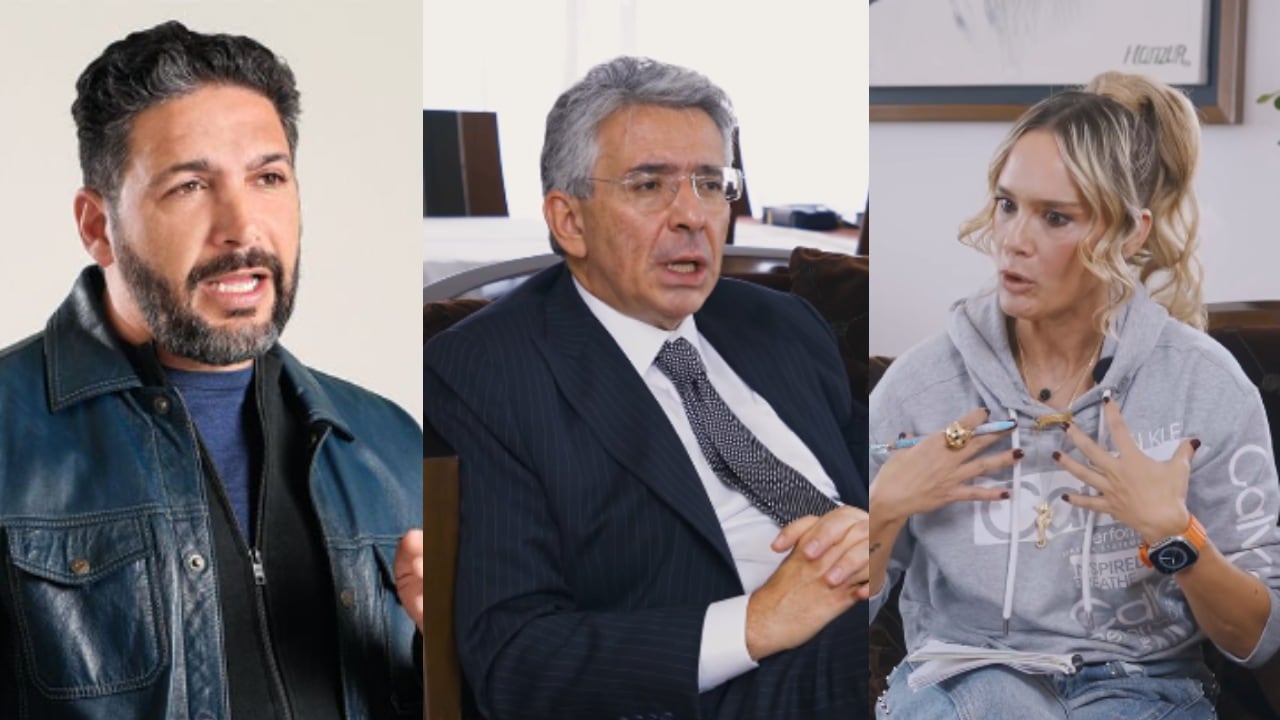 Agmeth Escaf, Enrique Gómez y Eva Rey.