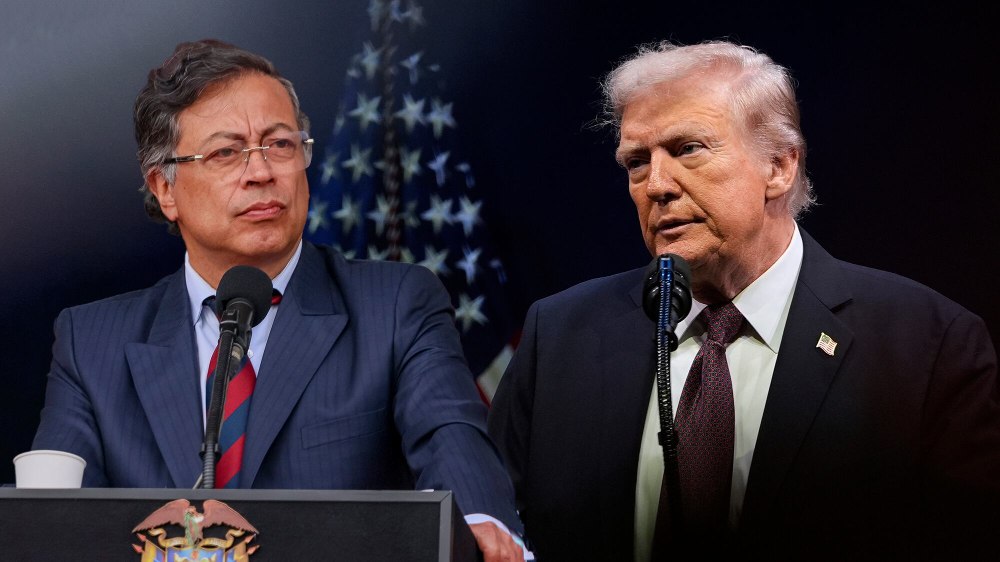 Donald Trump Gustavo Petro