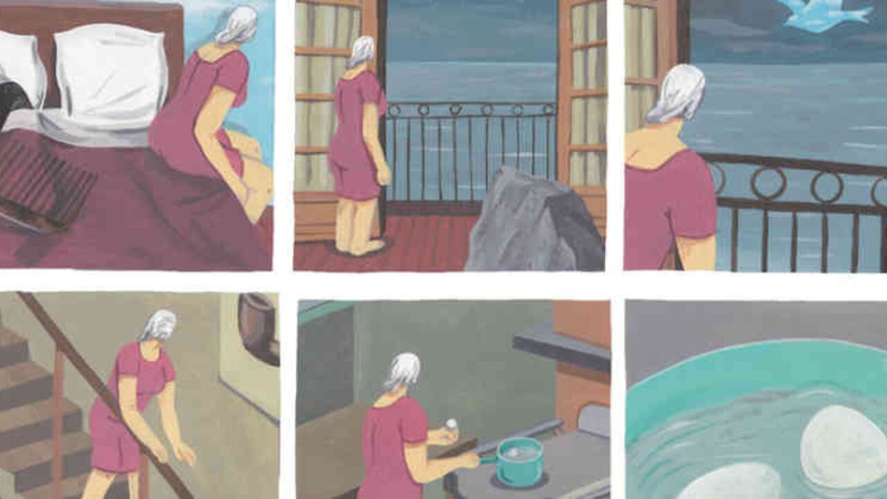 Panel de 'Magritte visto por...'. Cortesía: Editorial Turner.