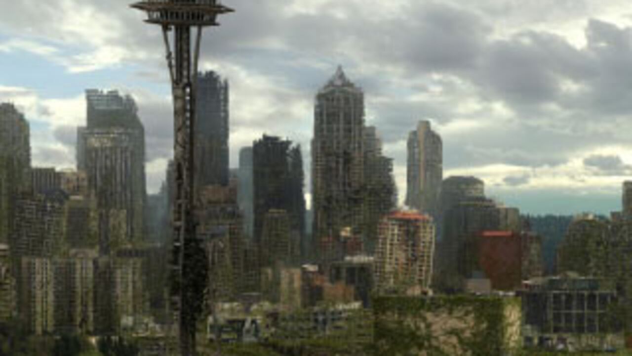 Ciudades como Seattle quedarían cubiertas de un manto verde de liquen y maleza en apenas dos décadas. En un siglo las edificaciones empezarían a desmoronarse por el poder de las raíces que crecerían en cada grieta. Una estructura como la Aguja Espacial se derrumbaría en cerca de tres siglos