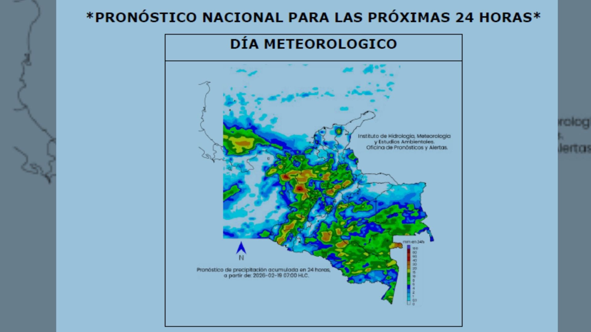 Lluvias persistentes en Colombia mantienen activas alertas por deslizamientos, inundaciones y oleaje, según el Ideam.