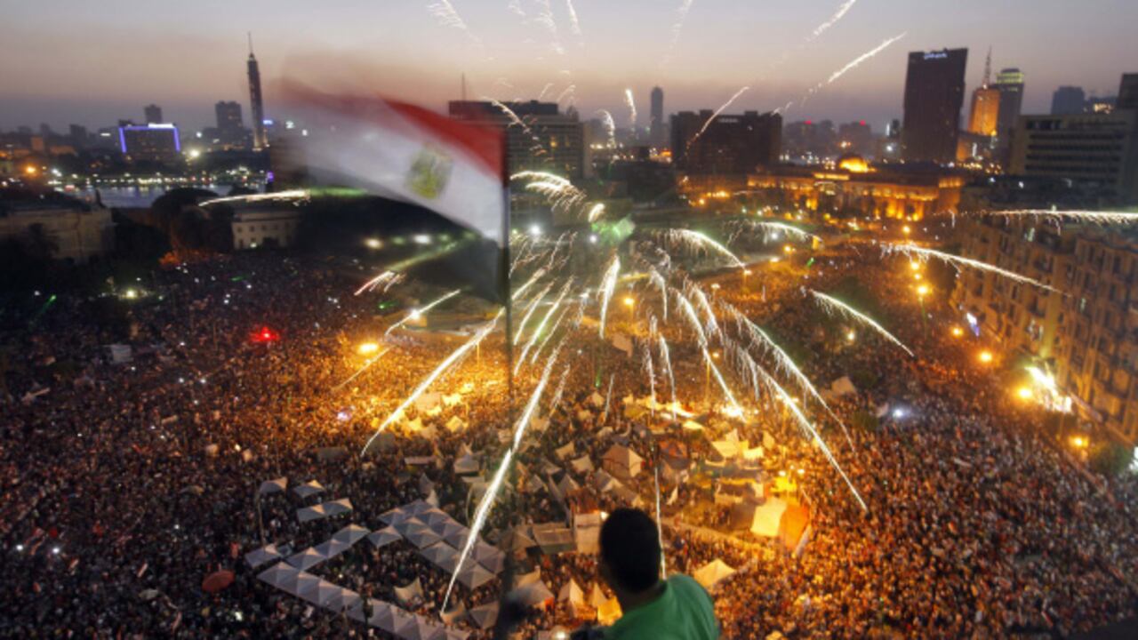 EGIPTO, Plaza Tahrir - El Cairo. 03/07/2013
Cientos de miles de manifestantes celebran la caída de Mohamed Morsi.