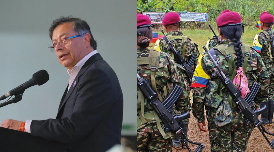 Presidente Gustavo Petro y disidencias de las Farc.