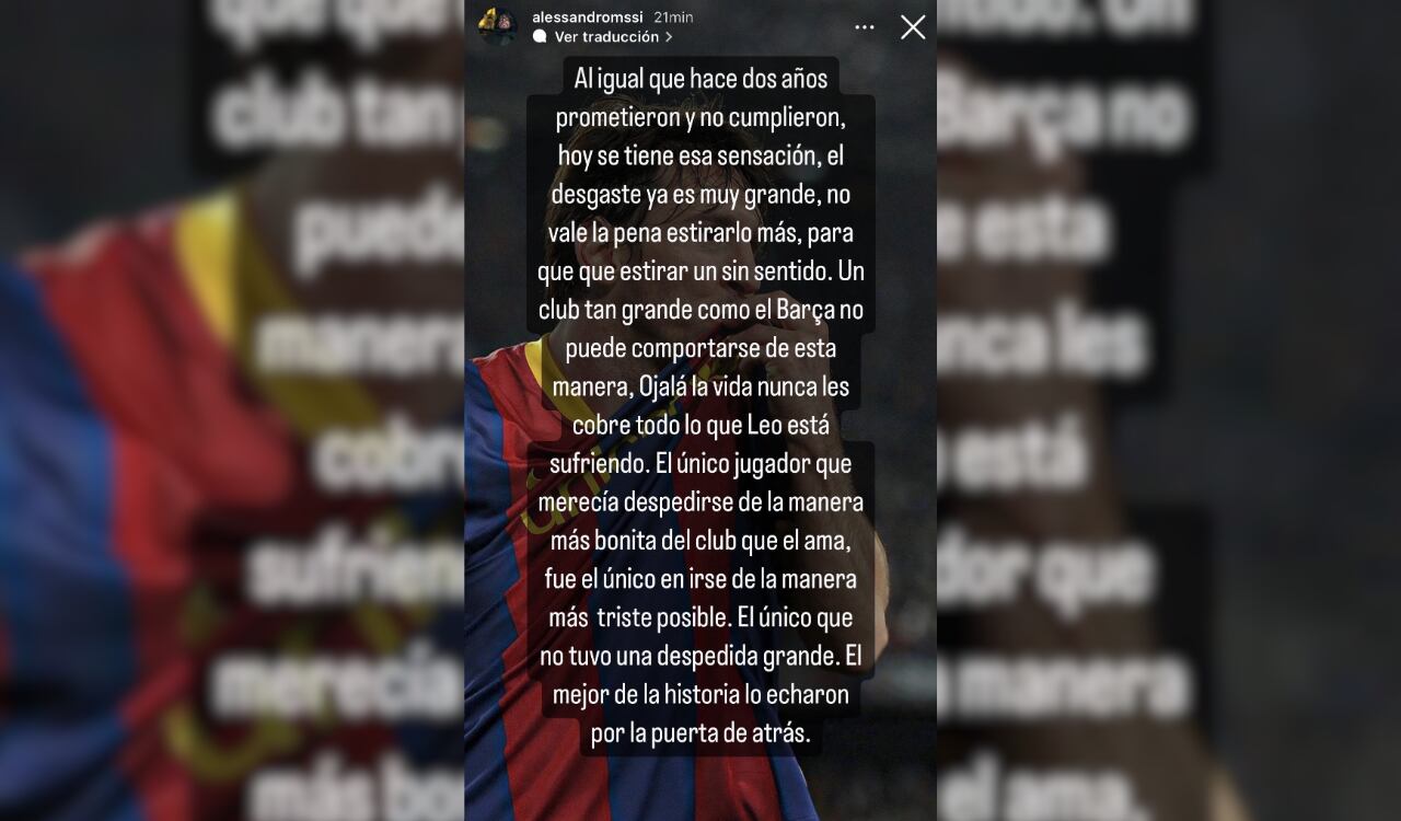 Lionel Messi tuvo todo el deseo de regresar al Barcelona pero el club no hizo nada para ello.