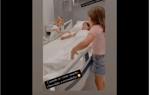 Hija de Falcao Garcia fue internada de urgencia por dolores estomacales