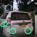 Camioneta atacada con tiros de fusil