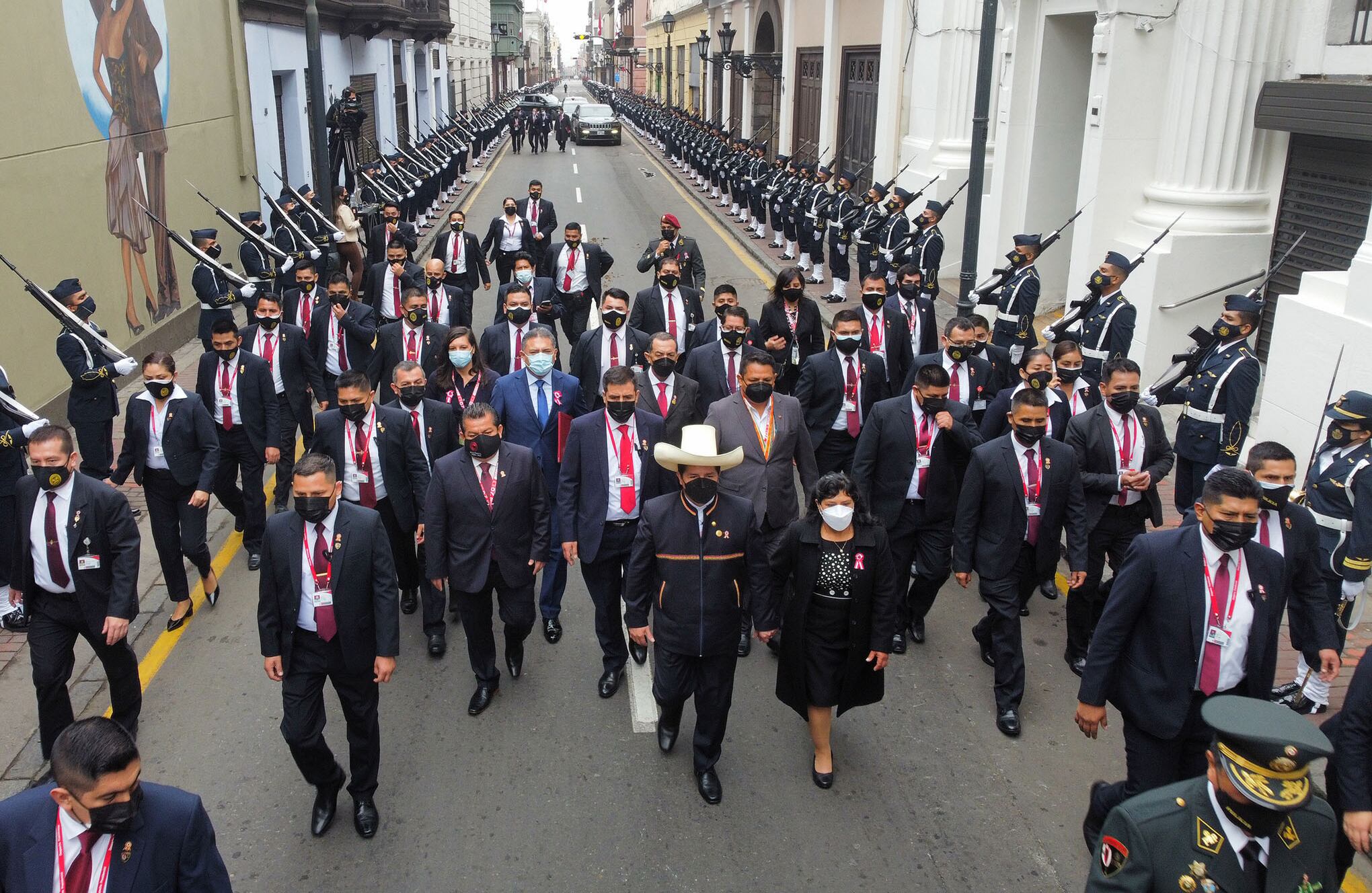 Toma de posesión de Pedro Castillo como presidente de Perú.
