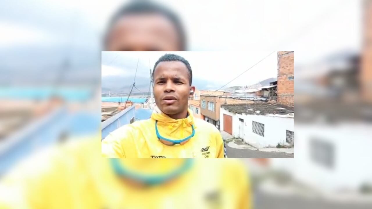 El atleta colombiano Carlos Andrés Sanmartín