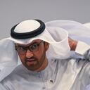 (FILES) Sultan Ahmed Al-Jaber, COP28 president - designate and ministry of Industry and Advanced Technology, UAE, attends the 4th Environmental and climate sustainability working group meeting held in Chennai on July 27, 2023. World leaders will face a reckoning over humanity's failure to curb climate-heating emissions and polluting fossil fuels when they meet for UN climate talks next week, as the planet swelters in likely the hottest year in human history. Pope Francis, King Charles III, political leaders, activists and lobbyists will be among the more than 70,000 visitors expected for the COP28 meeting in oil-rich United Arab Emirates, making it the largest UN climate change conference ever held. (Photo by R.Satish BABU / AFP)