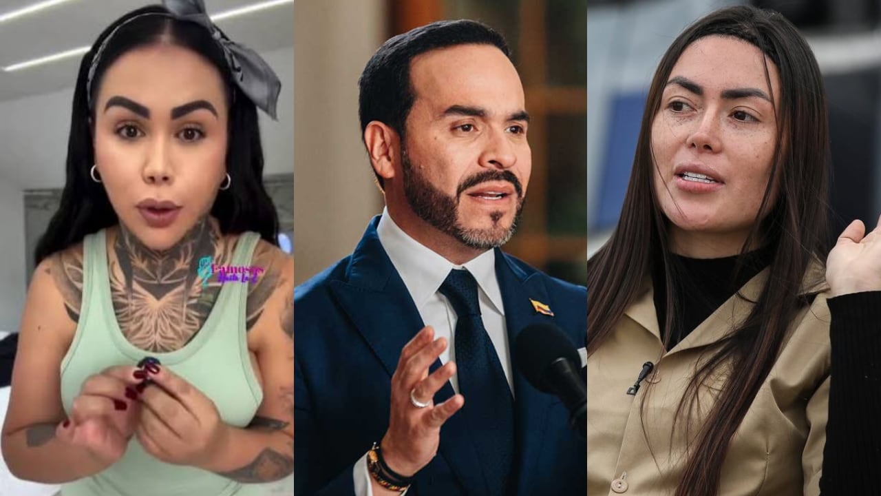 De izquierda a derecha: Yina Calderón, Abelardo De La Espriella y Epa Colombia.