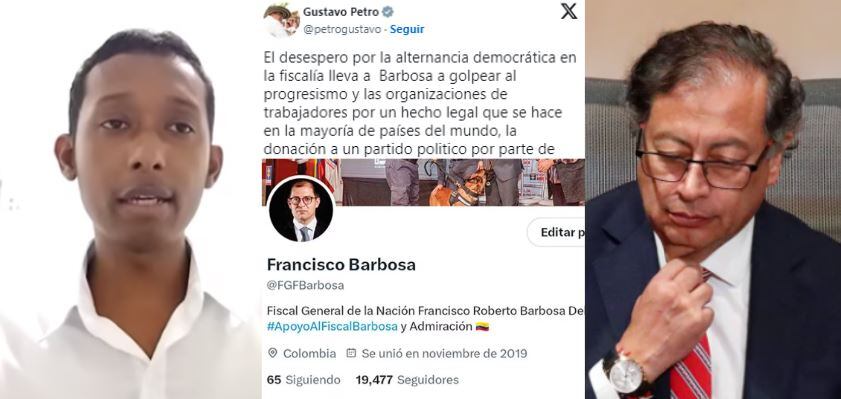 Edwin es el dueño de la cuenta que enfureció a Petro