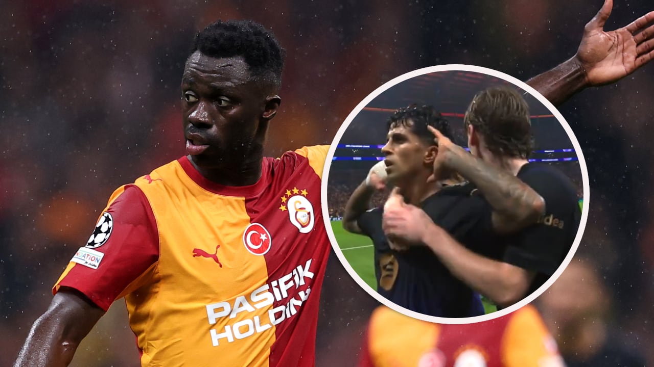 Dávinson Sánchez fue titular en el partido de Galatasaray vs. Barcelona.
